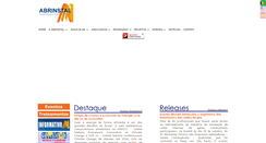 Desktop Screenshot of abrinstal.org.br